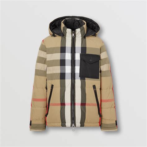 burberry nylon hooded puffer coat|Burberry puffer coat men's.